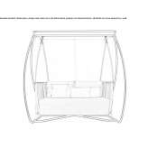 Garden swing with teak canopy Bradesti