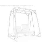 2-seater fabric garden swing Itaueira