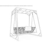 2-seater garden swing Galatsi