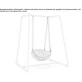 Metal and woven seat for a garden swing Fonteno