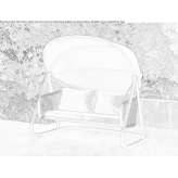 Garden swing with canopy, 2-seater Seliatyn