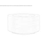 Round brass flowerpot Nelson