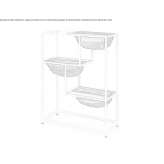 Tall, powder-coated aluminum flower pot Sacelu