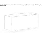Rectangular aluminum flower pot Haanrade