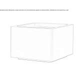 Square brass flowerpot Nelson