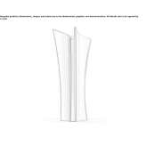 Tall flower pot made of polyethylene Magliolo