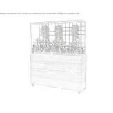 Teak planter/garden divider Batabano