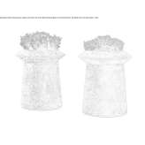 Handmade round garden vase made of cement Lichnov