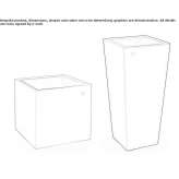 Garden vase made of polyethylene Casaluce
