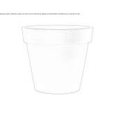 Garden vase made of high polyethylene Campinas