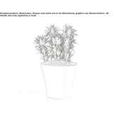 Garden vase made of resin Landete
