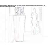 Polyethylene garden vase with light Waregem