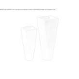 Garden vase made of polyethylene Piripiri