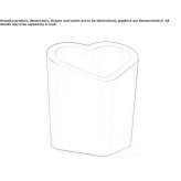 Garden vase made of high polyethylene Elanora