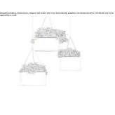 Hanging aluminum flower pot Vestreno