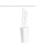 A tall wooden garden vase Wanakah