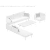Fabric lounge set Bermeo