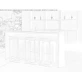 Aluminum bar counter Izalco