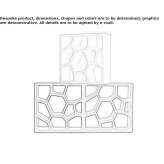 Open, double-sided shelf Roatto