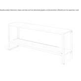 Thermally lacquered aluminum shelf Pamece