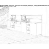 Linear kitchen with built-in stainless steel Wesola