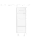 Pull-out rack storage cabinet Vinca