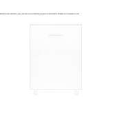 Stainless steel waste and recycling cabinet Wesley
