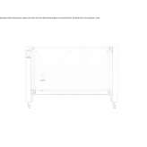 Stainless steel back panel Vinca