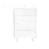 Pull-out cabinet for storing waste and recycling Vinca