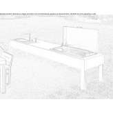 Gas aluminum outdoor kitchen with grill Moerrum