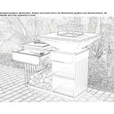 Wood-fired steel grill Bovina