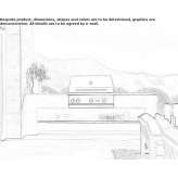 Recessed stainless steel gas grill Morentin