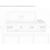 Built-in steel gas grill Bitonto