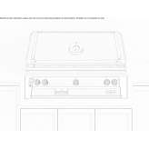 Built-in steel gas grill Bitonto
