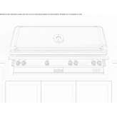 Built-in steel gas grill Bitonto