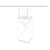 Outdoor free-standing fireplace for Dekton® bioethanol Doues