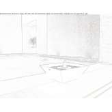 Free-standing steel fireplace for bioethanol Domanico