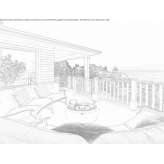 Open cement fireplace for bioethanol Domanico