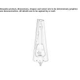 Stainless steel bioethanol wall fireplace Treviana