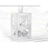 Corten™ freestanding wood-burning outdoor fireplace Oparino