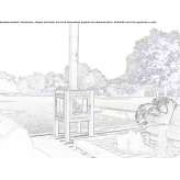 Corten™ freestanding wood-burning outdoor fireplace Oparino