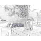 Corten™ freestanding wood-burning outdoor fireplace Oparino