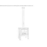 Corten™ freestanding wood-burning outdoor fireplace Sattel