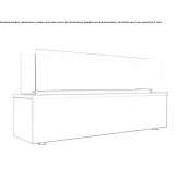 Gas free-standing steel outdoor fireplace Erbach