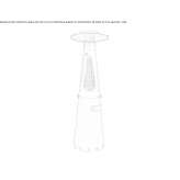 Outdoor free-standing LPG heater Gilford