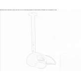 Suspended aluminum heating lamp Scapoli