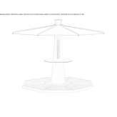 Freestanding LPG mushroom stove for outdoor use Rashkiv