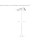 Infrared tower heater Borriol
