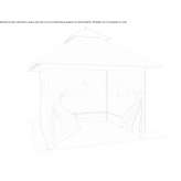 Fabric gazebo Poulseur
