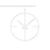Wooden clock mounted on the wall Nuvolera
